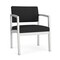 Lesro Lenox Steel Guest Chair, Black Seat, Black Back, 24.5 W 24.5 L 32 H, Linette Vinyl Seat LS1201 - alternate 1